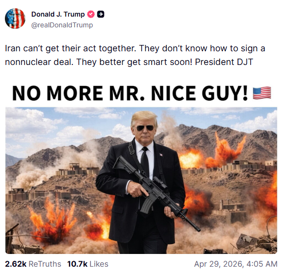 Donald John Trump 45th & 47th President of the United States Truth Social Media Platform owned by Trump Media & Technology Group