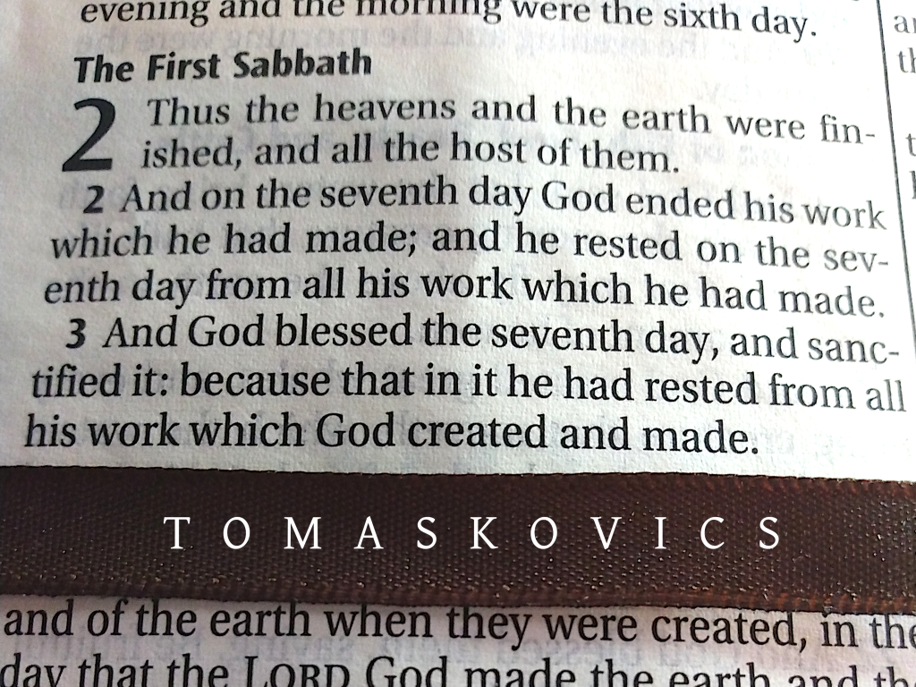 The First Sabbath Tomaskovics